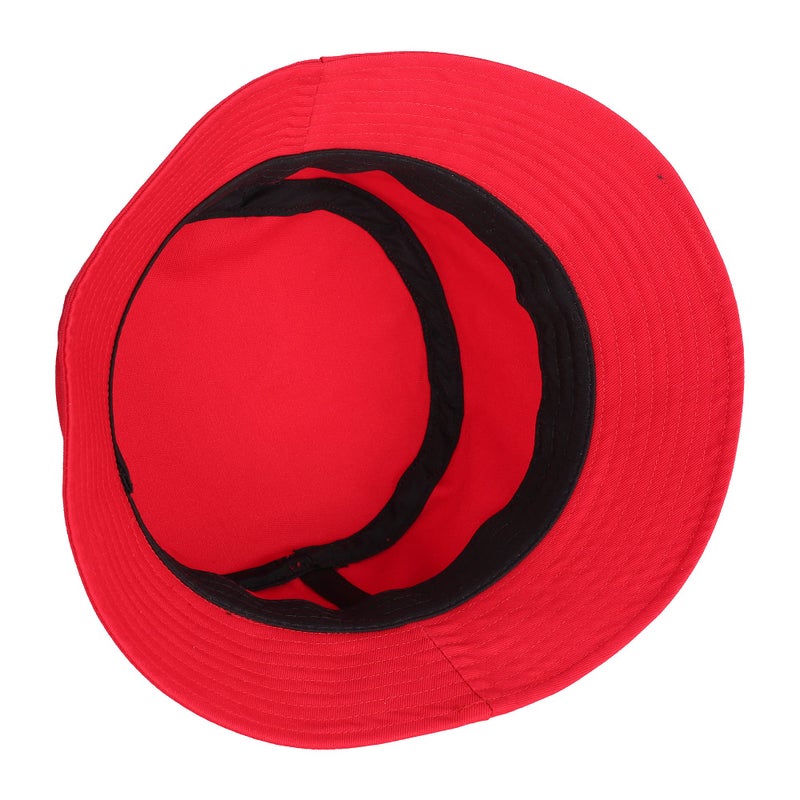 Umeepar Unisex Cotton Packable Bucket Hat Sun Hat Plain Colors for Men Women (Red) - Image 3